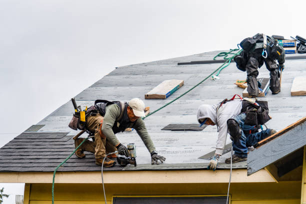 Professional Flat Roof Repair technician working in Donald, OR